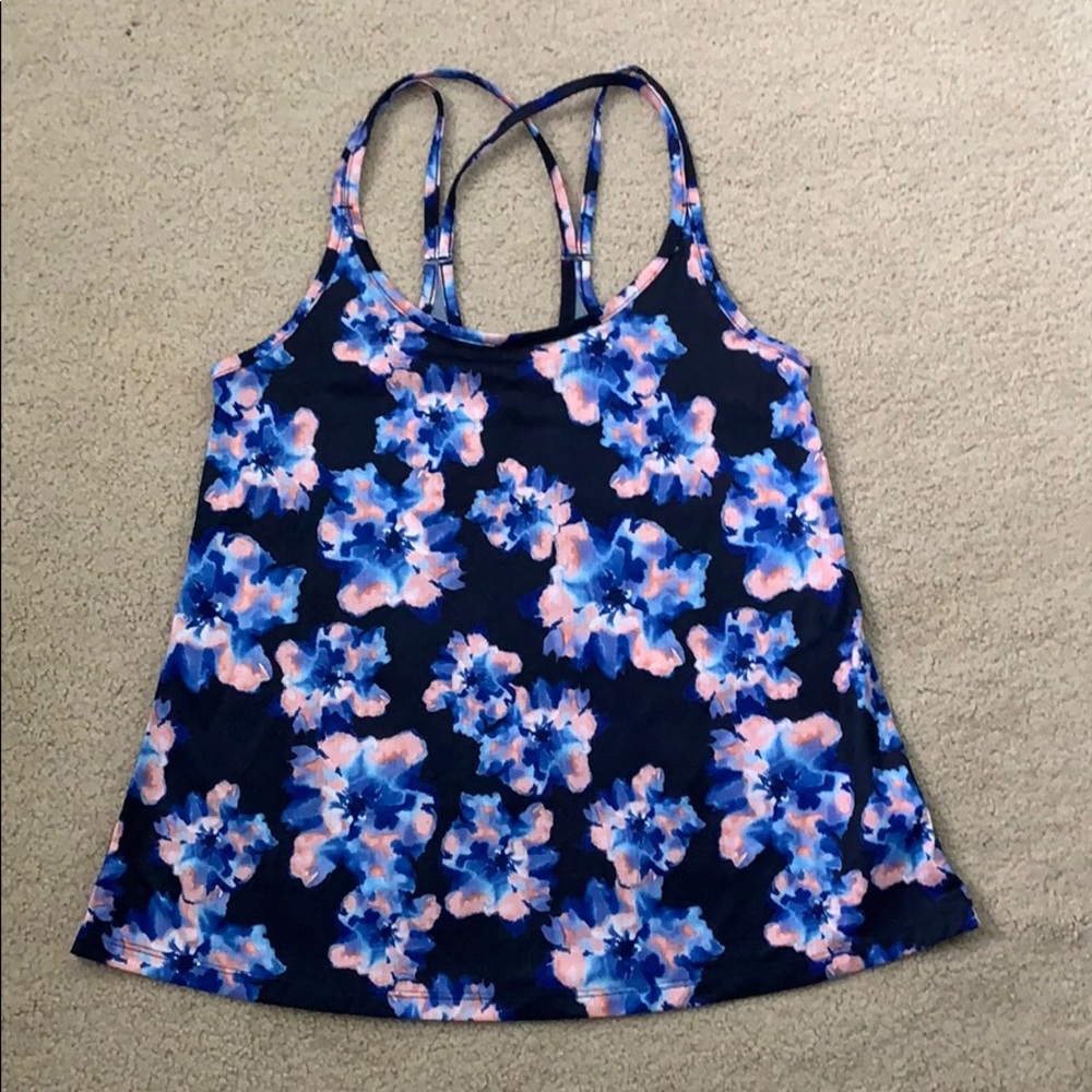 Floral workout tank